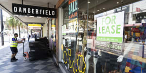 Acland Street had the highest retail vacancy rate,with one in four stores empty.