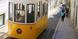 The Ascensor da Gloria in Bairro Alto.