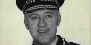 Police commissioner Terry Lewis in 1977. To call him an eel would be unfair to that aquatic species.