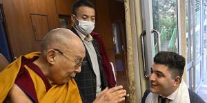 Drew Pavlou meeting with the Dalai Lama.