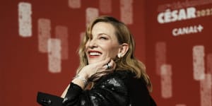 Cate Blanchett,wearing Louis Vuitton at the Cesar Awards in February,has been named the French luxury label’s latest house ambassador.