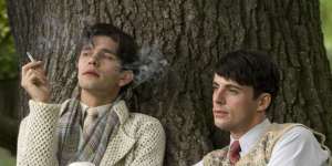 “Dappled,in a tapestry meadow …” Sebastian and Charles drink and talk wine in Brideshead Revisited.