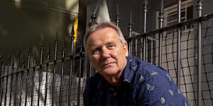 John Finucane’s home is next door to one of the giant sheds in Pyrmont built for construction of the Metro West station.