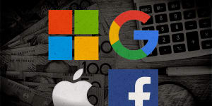 The Australian tax receipts for Microsoft,Apple,Facebook and Google vary markedly.