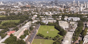 The plans envisage apartments built alongside the sandstone buildings on the 15-hectare heritage-listed site.