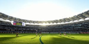 Beautiful Optus Stadium. The perfect location for a full-capacity AFL grand final.
