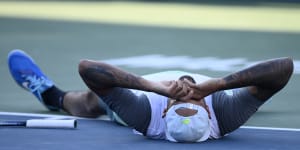 ‘Very emotional’:Kyrgios wins Washington final in exciting US Open build-up