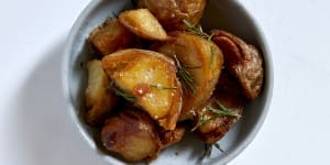 Wood-oven roasted potatoes.