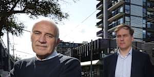 Robert Pradolin (left) and Dan McKenna (right) from Housing All Australians.
