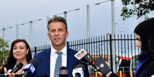 Transport Minister Andrew Constance says the final cost of building the line will not be known until passenger services begin.