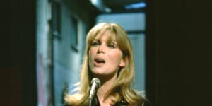 Nico,seen here performing on TV in 1968,was a sensation on New York’s mid-’60s art-rock fringe. 