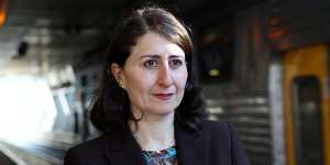 "That data ... was essentially very preliminary data,from what I understand"... Gladys Berejiklian has dismissed concerns that overcrowding was forcing passengers to wait for later connecting trains to avoid overcrowding.