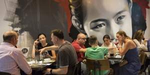 Yang&Co in Castlecrag,with Grandma Wong mural.