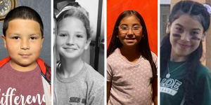 Victims of the shooting at Robb Elementary School in Uvalde,Texas:Rogelio Torres,Makenna Lee Elrod,Tess Mata,Eliahana Cruz Torres. 