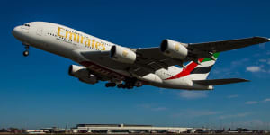 The Airbus A380 makes its first appearance in Brisbane. Photo:planeimages.net