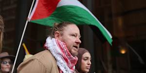 Palestine Action Group’s Josh Lees.