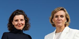 Member for Wentworth Allegra Spender (left) and Member for Warringah Zali Steggall. 