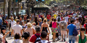 Barcelona's La Rambla. The city is notorious for pickpockets.