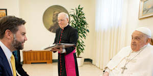 Pope Francis receives US Vice President JD Vance at the Vatican. The Pope died on Easter Monday.