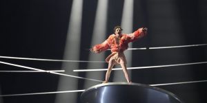 Eurovision,marred by disqualification and huge protests,crowns Switzerland