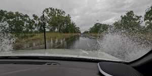 A deluge of rain in Western Australia’s remote outback has flooded major roads and cut the state off from the east.