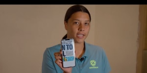 Sam Kerr is the star of the new six-part Disney+ documentary on the Matildas.