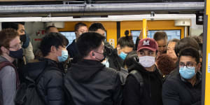 Trains were severely overcrowded at Central Station last Friday when rail workers refused to operate foreign-built trains.