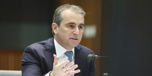 CBA chief executive Matt Comyn:“It’s unquestionably a difficult and at times frustrating time for people,but there is a light a the end of the tunnel.”