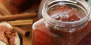 Fig jam with star anise and cinnamon.