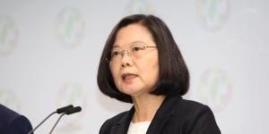 Taiwanese President Tsai Ing-wen's party has labelled China the"enemy of democracy."