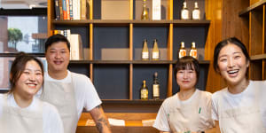 The team at Ondo cafe (chef Levi Eun is second from the left) represents the new wave of Korean food in Melbourne.
