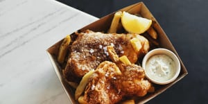 The battered fish and chips are Sydney's best.