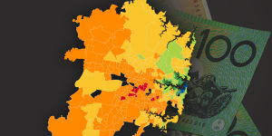 Incomes across Sydney.