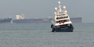 Clive Palmer’s $40 million super yacht runs aground in Singapore