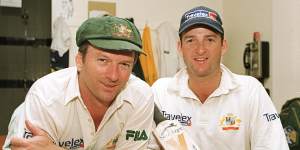 Steve and Mark Waugh during their playing days.