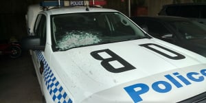 Four vehicles damaged in Queanbeyan shooting,suspect not yet charged