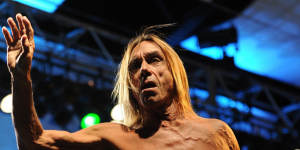 Iggy Pop and the Stooges performing in Melbourne in 2013.