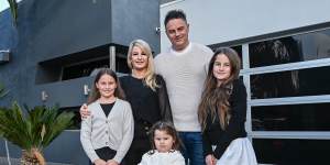 Robert and Danielle Stojanovski,with daughters Chantel,Monique and Charlotte,are selling their home.
