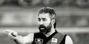 Phil Cleary in his Coburg Football Club days.