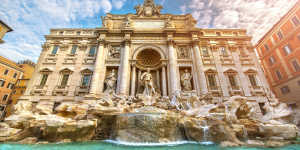 The iconic Trevi Fountain features in such movies as Angels and Demons (2009) and Eat Pray Love (2010) .