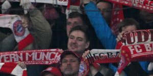Bayern Munich fans at their home stadium,Allianz Arena.