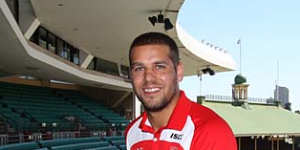 Lance Franklin at the SCG on Wednesday.