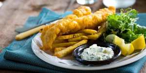 Perfect every time:Adam Liaw's beer-battered fish and chips.