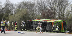 Bus crashes on German highway en route to Zurich from Berlin