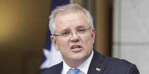 Scott Morrison says international visitors without means to support themselves should return home. 