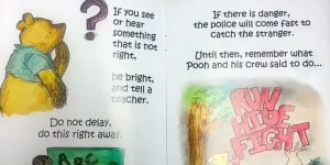 The booklet was created by a law enforcement consulting firm and was sent home to students in their school bags this week.