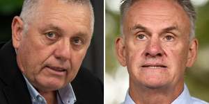 Radio personality Ray Hadley and NSW politician Mark Latham.