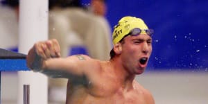 Grant Hackett at the Sydney 2000 Games. 