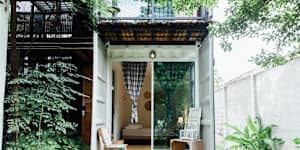 A private room with shared bathroom at The Yard,Bangkok.