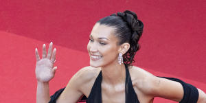 Bella Hadid at the Cannes premiere of L’Amour Ouf.